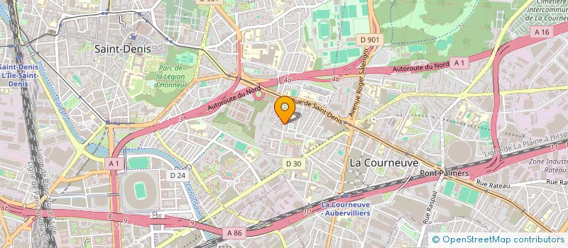 localisation de l'entreprise 843 572 751  à LA COURNEUVE