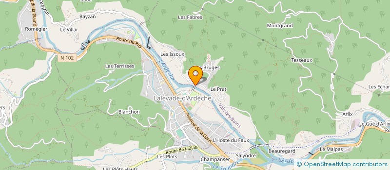 localisation de l'entreprise 843 720 566 à VALS-LES-BAINS