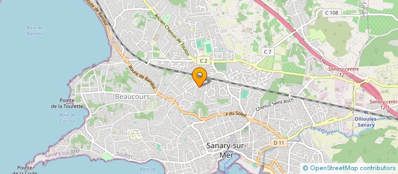 localisation de l'entreprise 843 725 102 à SANARY-SUR-MER