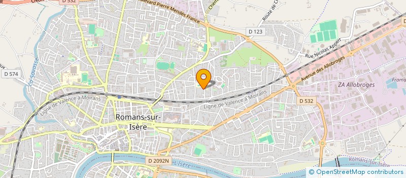 localisation de l'entreprise 843 741 588   ROMANS-SUR-ISERE
