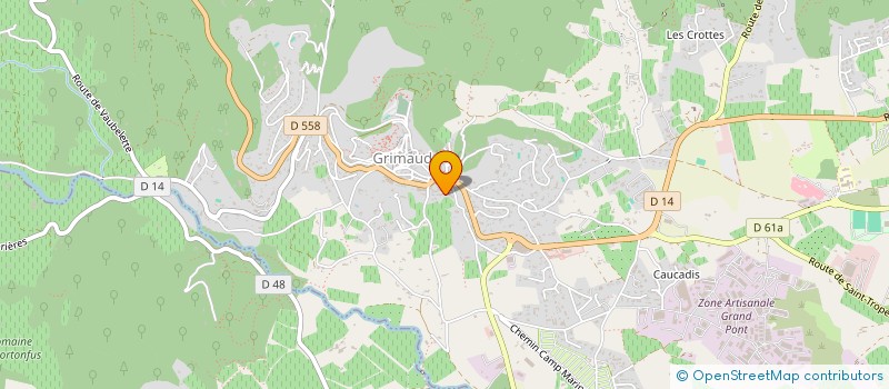 localisation de l'entreprise 843 762 691   GRIMAUD