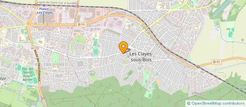 localisation de l'entreprise 843 769 365   LES CLAYES-SOUS-BOIS