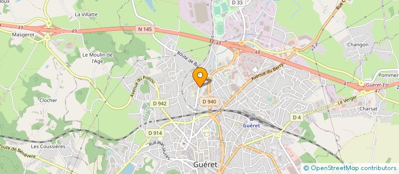localisation de l'entreprise 843 810 425   GUERET