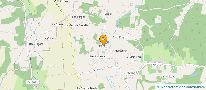 localisation de l'entreprise 843 815 713   PEUJARD