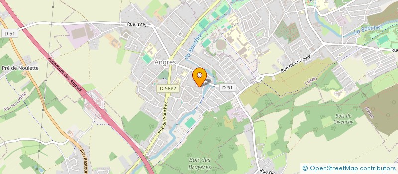 localisation de l'entreprise 843 844 135  à ANGRES
