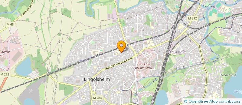 localisation de l'entreprise 843 865 601   LINGOLSHEIM