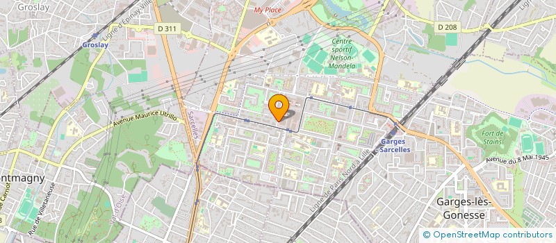 localisation de l'entreprise 843 881 483   SARCELLES