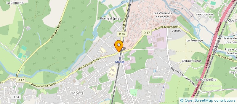 localisation de l'entreprise 844 001 255   JOUE-LES-TOURS