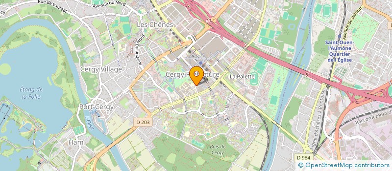 localisation de l'entreprise 844 008 409   CERGY