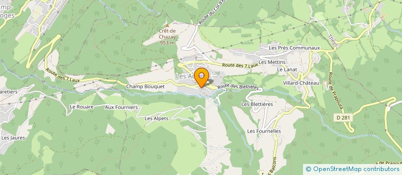 localisation de l'entreprise 844 009 886   LES ADRETS