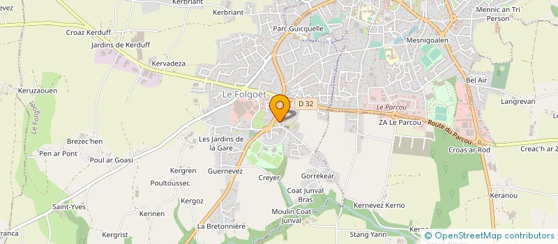 localisation de l'entreprise 844 019 190   LE FOLGOET