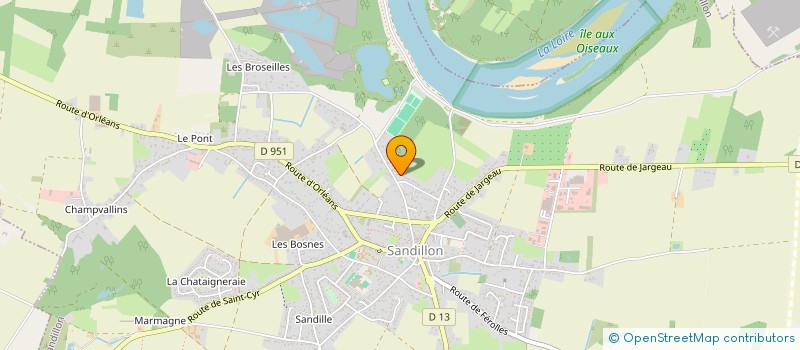 localisation de l'entreprise 844 217 836 à SANDILLON