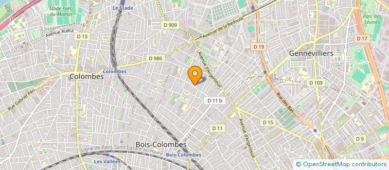 localisation de l'entreprise 844 598 300 à BOIS-COLOMBES