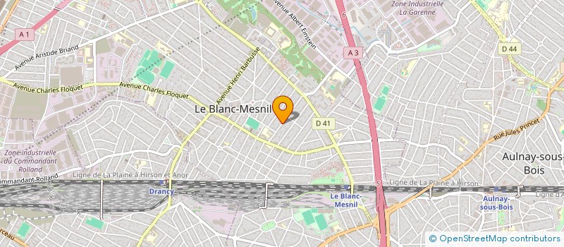 localisation de l'entreprise 844 734 533 à LE BLANC-MESNIL