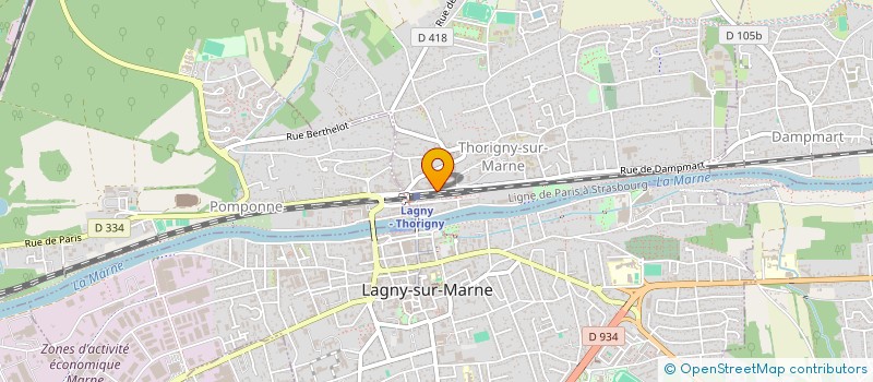 localisation de l'entreprise 844 810 713   THORIGNY-SUR-MARNE