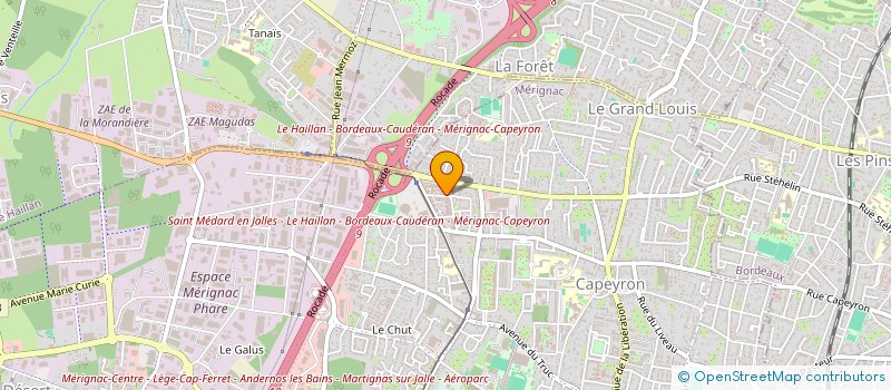 localisation de l'entreprise 844 969 840   MERIGNAC