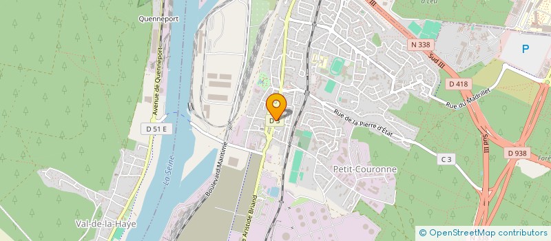 localisation de l'entreprise 845 120 013   PETIT-COURONNE