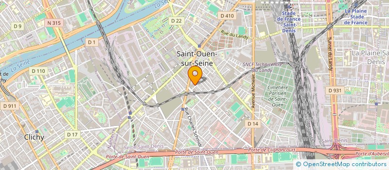 localisation de l'entreprise 845 163 492 à SAINT-OUEN-SUR-SEINE