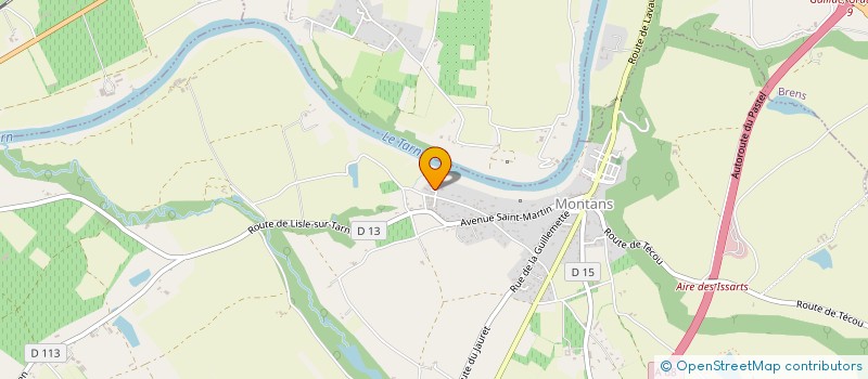 localisation de l'entreprise 845 167 576   MONTANS