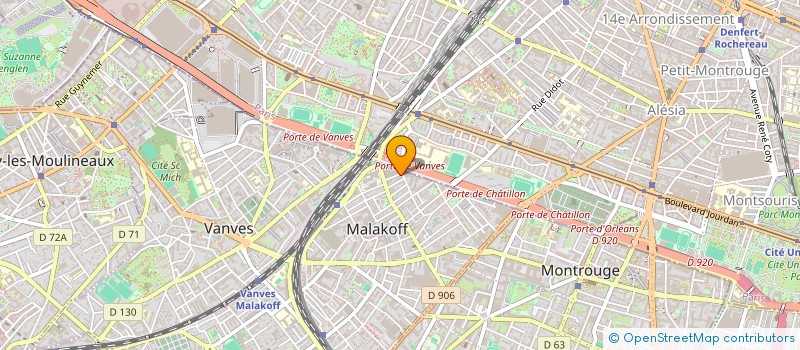 localisation de l'entreprise 845 246 115   MALAKOFF