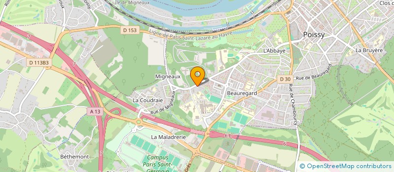 localisation de l'entreprise 845 246 156   POISSY