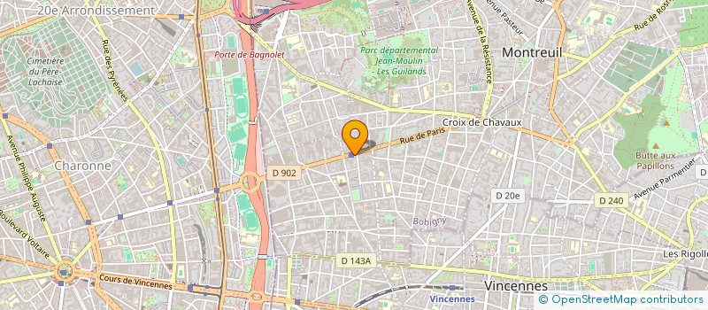 localisation de l'entreprise 845 284 819 à MONTREUIL