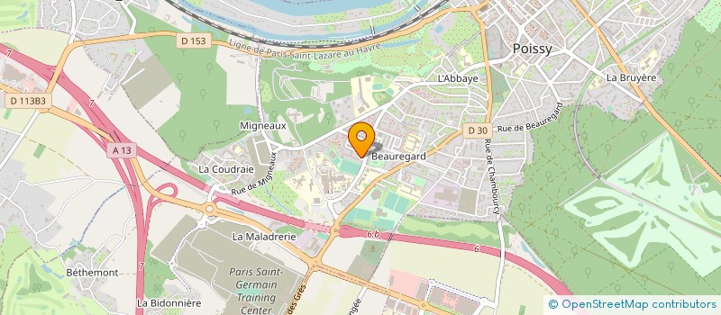 localisation de l'entreprise 845 289 008   POISSY