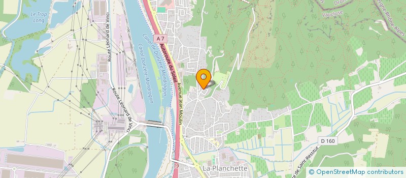 localisation de l'entreprise 84500 LINDBERGH  BOLLENE