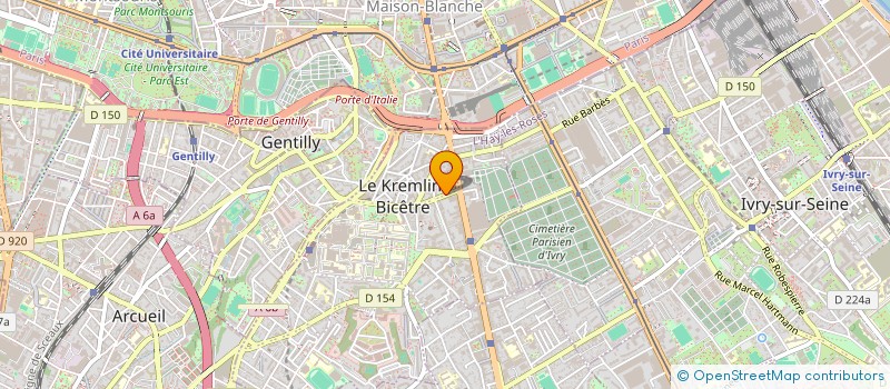 localisation de l'entreprise 847 522 901   LE KREMLIN-BICETRE