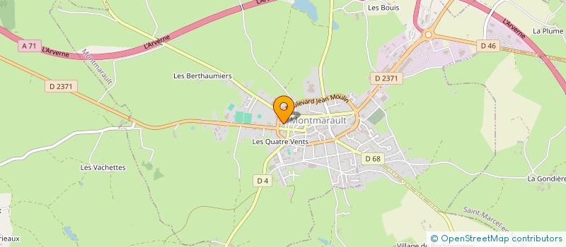 localisation de l'entreprise 847 538 360 à MONTMARAULT