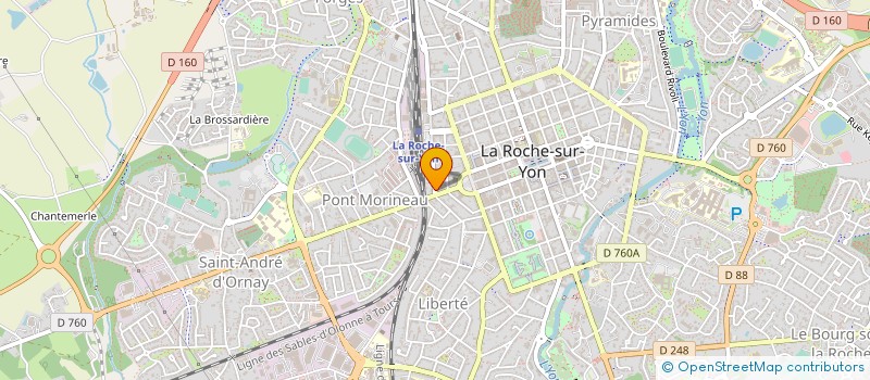 localisation de l'entreprise 847 548 963 à ROCHE SUR YON (LA)