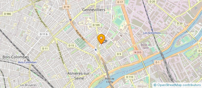 localisation de l'entreprise 847 821 733 à GENNEVILLIERS