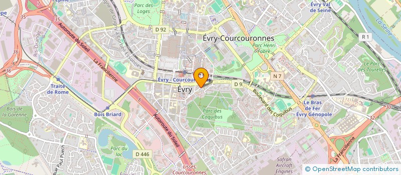 localisation de l'entreprise 847 823 234   EVRY-COURCOURONNES