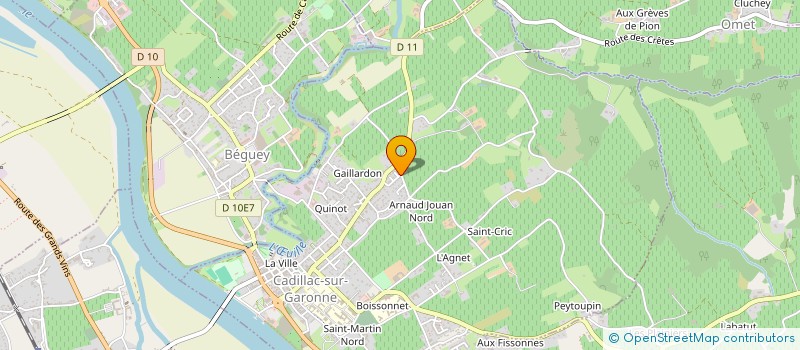 localisation de l'entreprise 848 018 552   CADILLAC-SUR-GARONNE