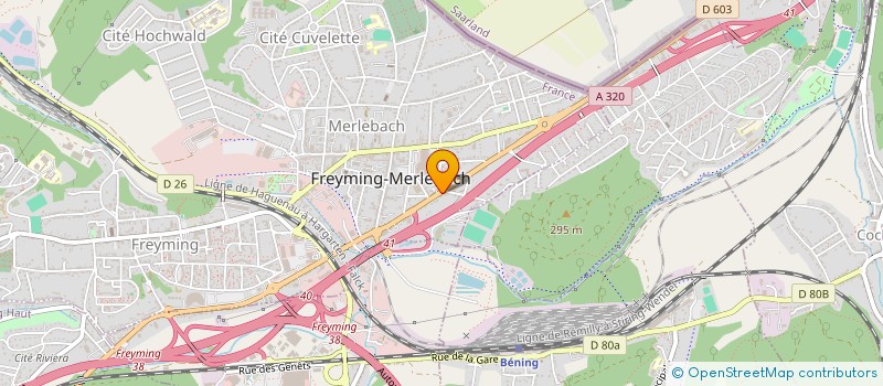 localisation de l'entreprise 848 038 774   FREYMING-MERLEBACH