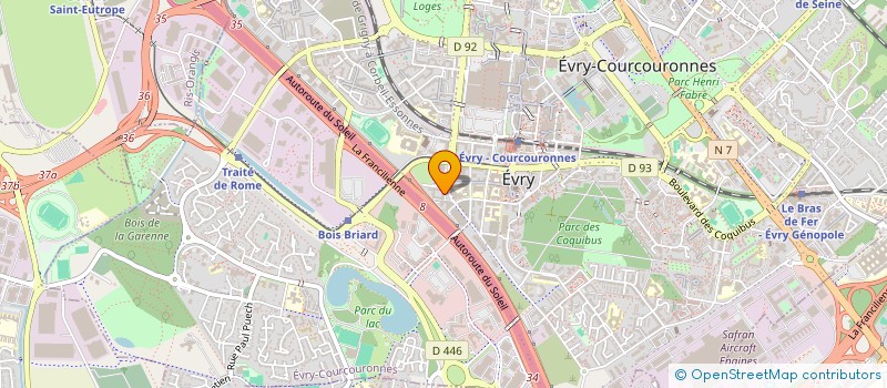 localisation de l'entreprise 848 078 192   EVRY-COURCOURONNES