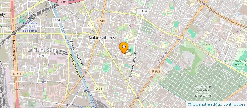localisation de l'entreprise 848 115 408   AUBERVILLIERS