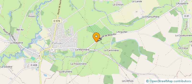 localisation de l'entreprise 848 117 743   PALLUAU