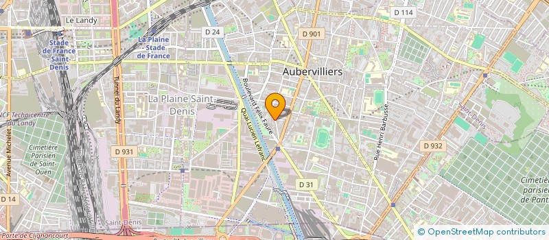 localisation de l'entreprise 848 127 528   AUBERVILLIERS