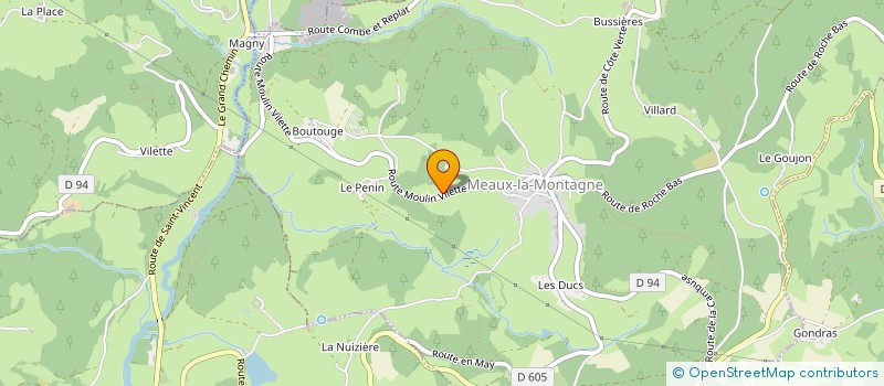 localisation de l'entreprise 848 131 538   MEAUX-LA-MONTAGNE