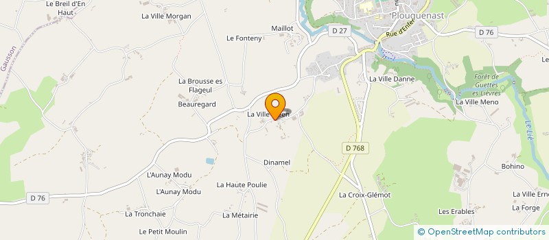 localisation de l'entreprise 848 149 258 à PLOUGUENAST-LANGAST