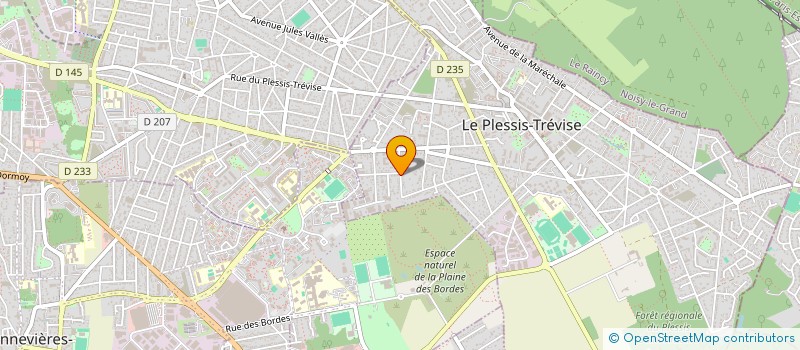 localisation de l'entreprise 848 332 680  à LE PLESSIS-TREVISE