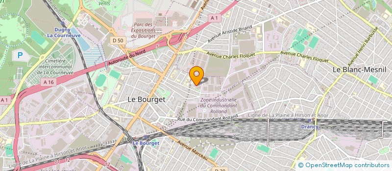 localisation de l'entreprise 848 395 208   LE BOURGET
