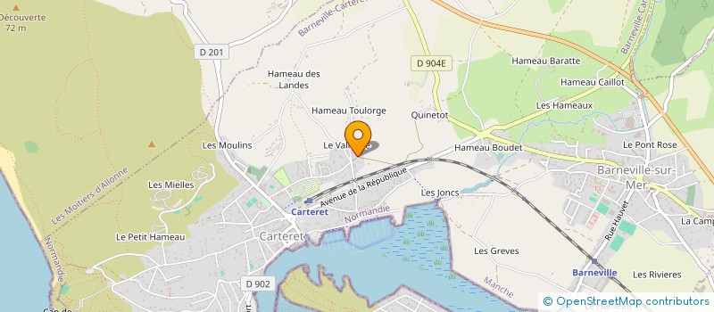 localisation de l'entreprise 848 399 374   BARNEVILLE-CARTERET