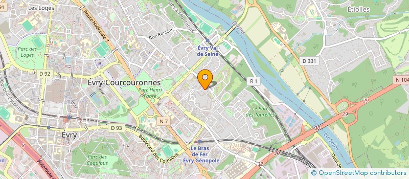 localisation de l'entreprise 848 403 507 à EVRY-COURCOURONNES