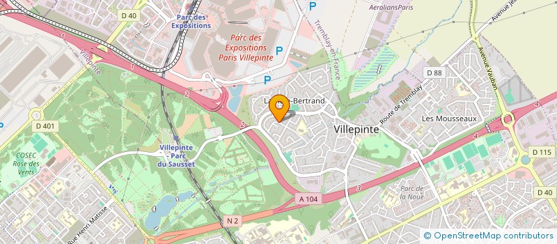 localisation de l'entreprise 848 427 837 à VILLEPINTE