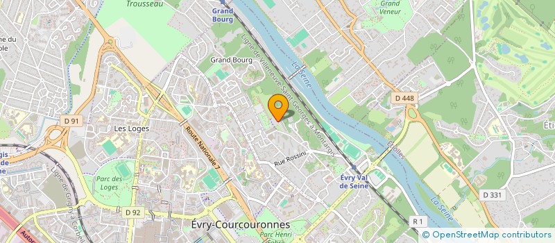 localisation de l'entreprise 848 636 767 à EVRY-COURCOURONNES