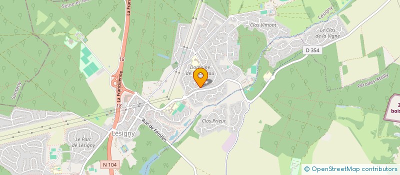 localisation de l'entreprise 848 807 285   LESIGNY