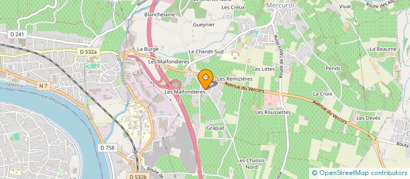 localisation de l'entreprise 848 817 409   MERCUROL-VEAUNES