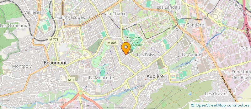 localisation de l'entreprise 848 851 184   AUBIERE